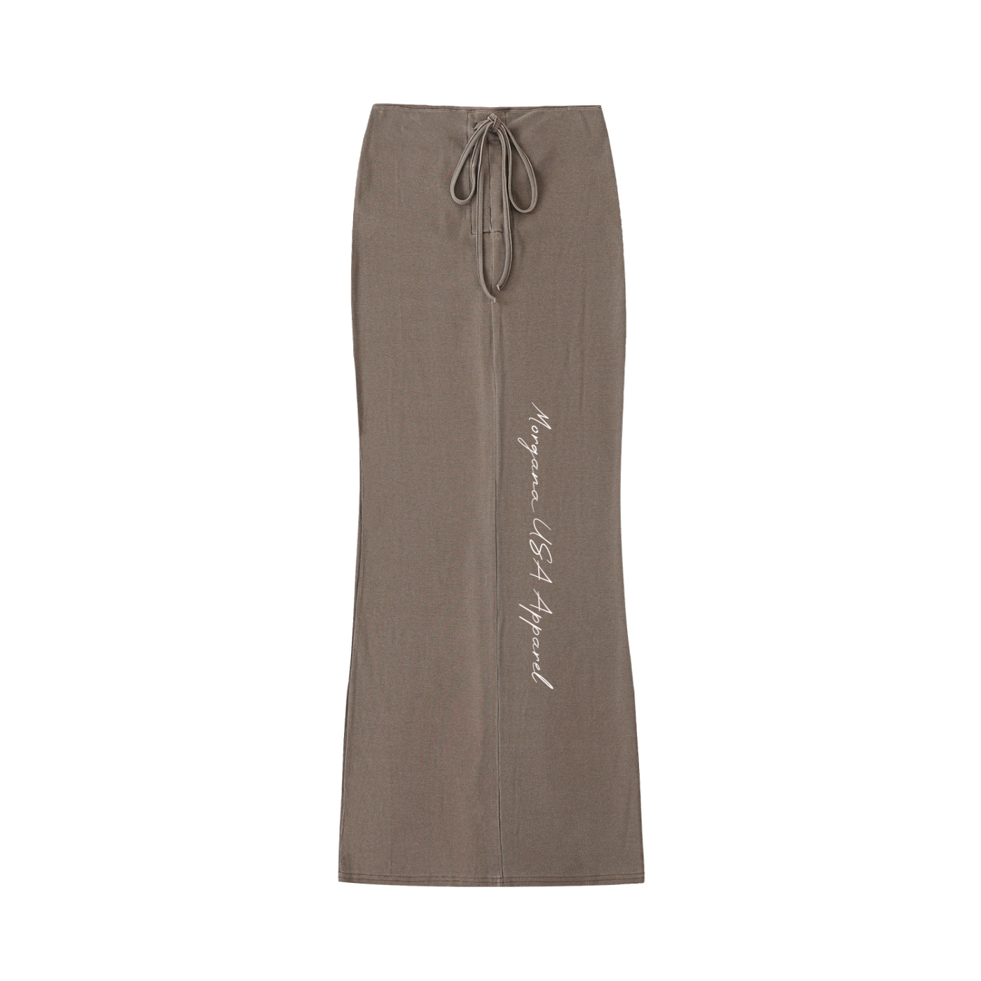 Drawstring Maxi Skirt